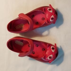 Mini Mellisa - Pink & White Cat Ultragirl Flat - Girls